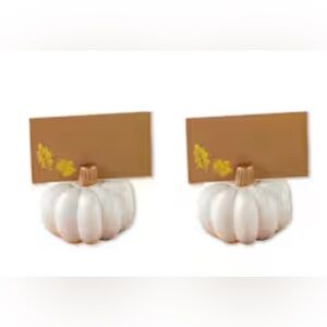 Celebrate it pumpkin place card holders. Set of 2